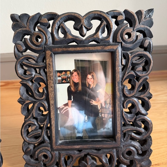 Ornate Black and Brown Photo Frame - Picture 2 of 3